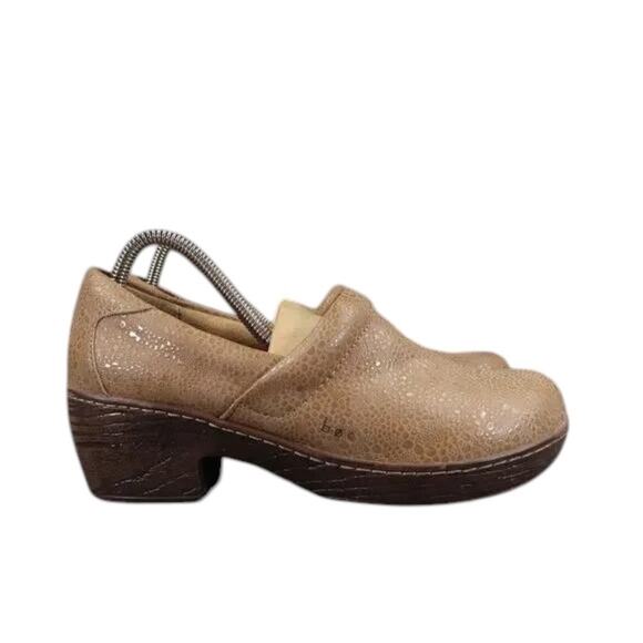 Born Concept Shoes Women 8.5 Clogs Peggy Pebble Boc Slip On Brown Classic Casual - Picture 1 of 13